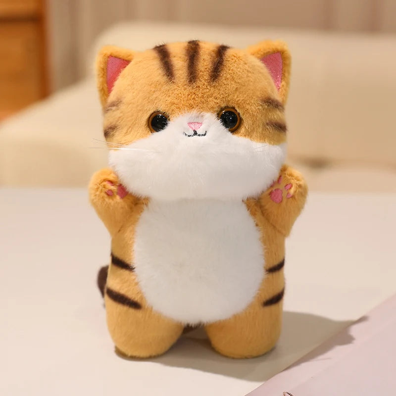 Kawaii Cat Plush Doll Toy Kitten's den Cartoon Ragdoll Cat Lucky Cat Siamese Cat Kitten  Stuffed Soft Animal Doll Gifts