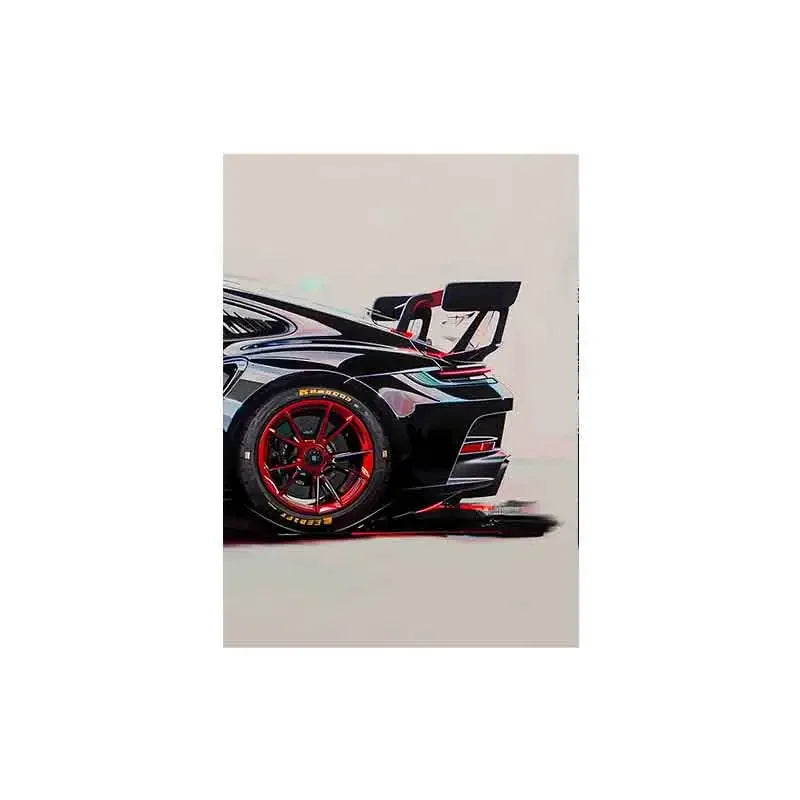 Popular Super Sports Car GT3 RS Graffiti Wall Art, HD Canvas Poster, Home Decor