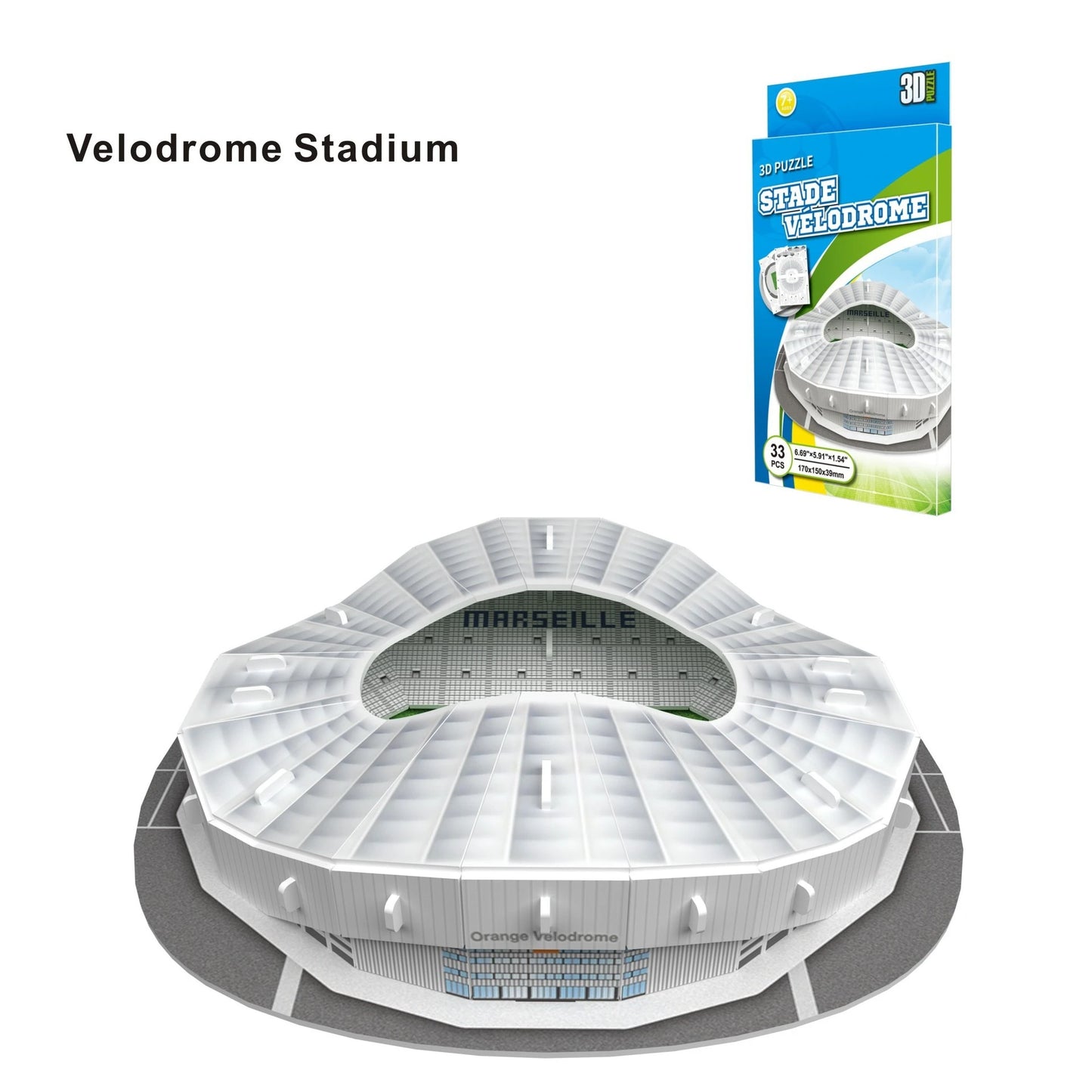 3D Stadium Puzzle Bernabeu Camp Nou Anfield Stadium  League Football Stadium Model, Famous Buildings Children's 3d Puzzle Toys