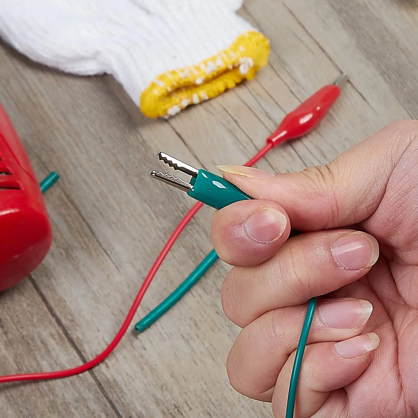 10pcs 30cm 35mm Alligator Clips Electrical Test Leads with Alligator Clips, Stamping Jumper Wires for Electrical Testing