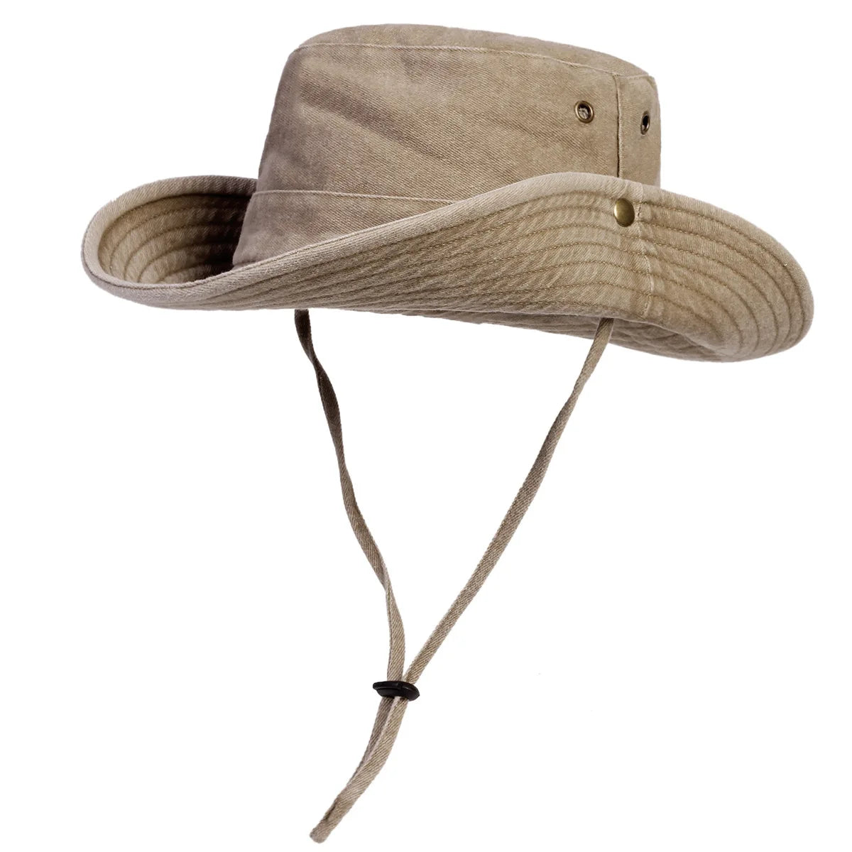 Men Big Eaved Washed Bucket Hats Fishermen Caps Outdoor Casual Cap Sunscreen Hat