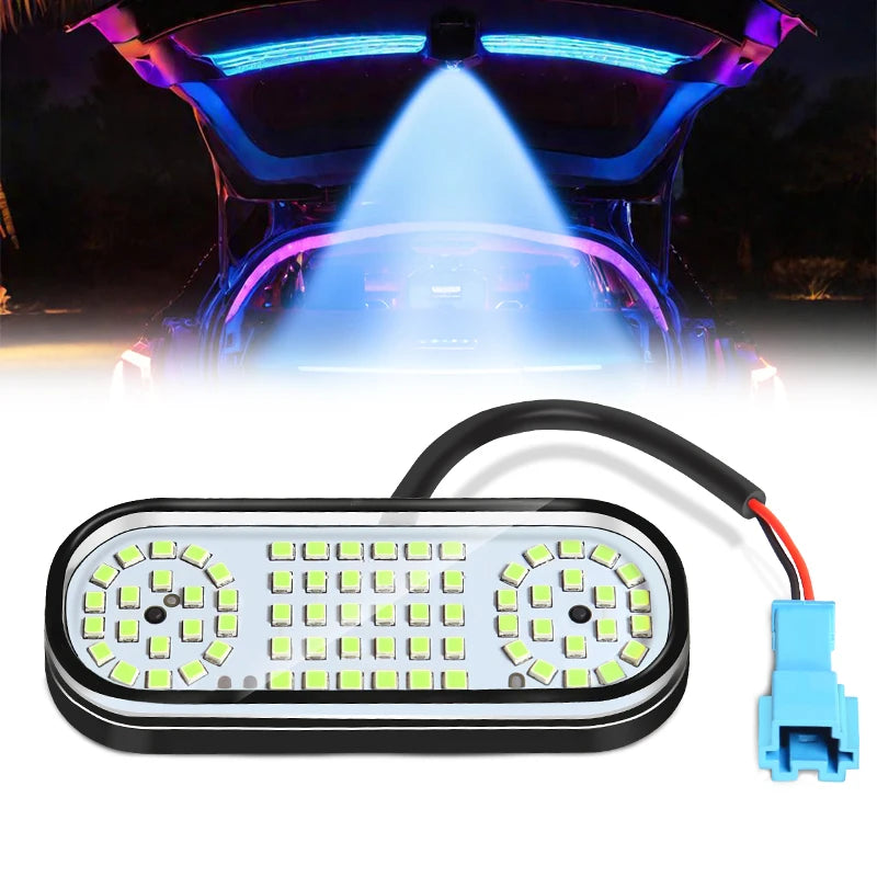 70 LED For Tesla Model Y 2021 2022 2023 2024 Trunk Lights Interior Luggage Tail Boot Lamp Original Connector Car Accessories
