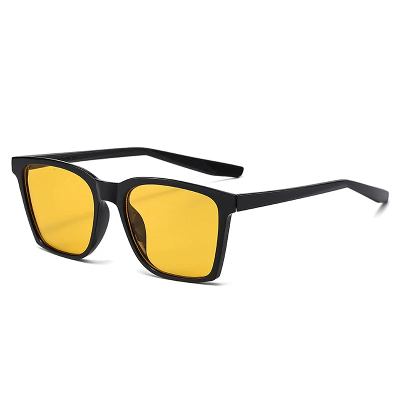 JNPCXI New Retro Rectangle Sunglasses Women Shades UV400 Fashion Rivets Men Punk Gradient Photochromic Color Sun Glasses