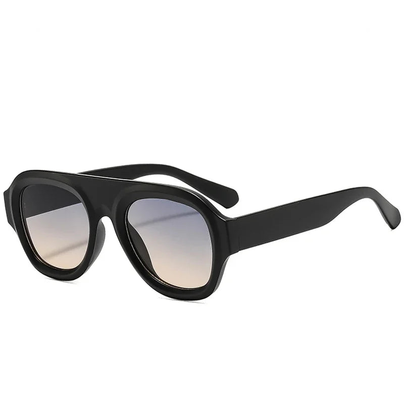 JNPCXI New Retro Big Frame Oval Punk Women Sunglasses Luxury Tea Sunglass Men Outdoor Sports Eyewear Unisex Lentes UV400