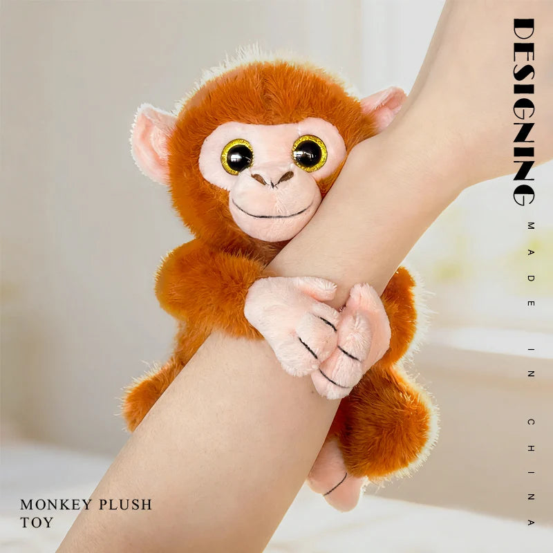 27CM Cute Kawaii Monkey Plush Soft Comfort stuffed Dolls Decor Pillow Cartoon Animals Golden Monkey Doll Christmas Gifts