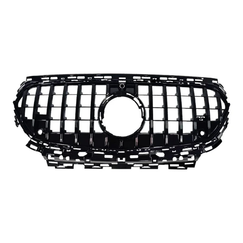 Front Grill Radiator Grille For Mercedes E-Class W214 S214 2024-2025 Gloss Black Chrome Trim Bumper Mesh Panel Replacement  ABS