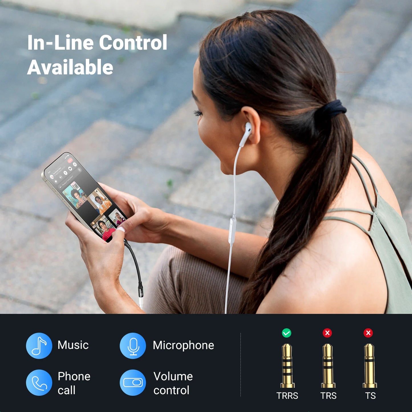 UGREEN Sound Card Type C to 3.5mm AUX Cable Adapter Earphone Converter DAC Chip PD QC Charging Sound Card for Headset