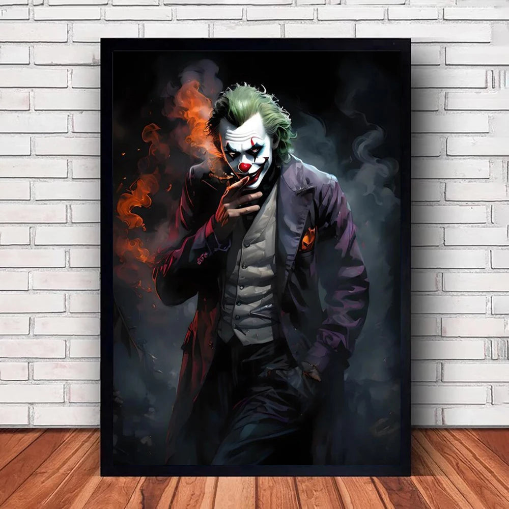 MINISO Movie JOKER Scene Canvas Wall Art Painting Home for Modern Room Decor 01