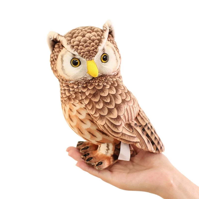 Simulation Owl Plush Toys Soft Stuffed Lifelike Pelicans Doll Pretty Desktop Pigeon Pets Funny Children Props Birthday Gift