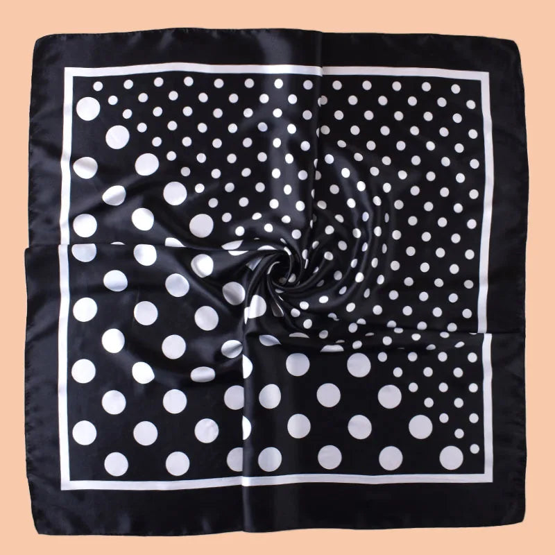 1pc Gradient Paisley Print Satin Square Scarf Women's Hair Accessory Spring New Style Versatile as Belt Bag Decor Silk Headband