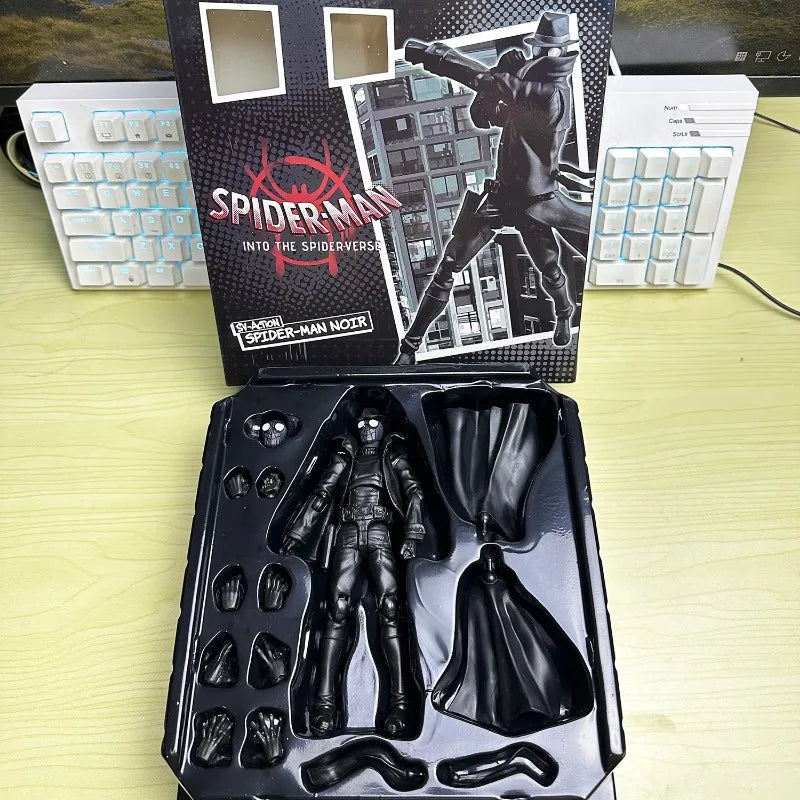 Miles Sentinel Peter Parker Sv Spider Verse Noir Action Figures PVC Collects 04
