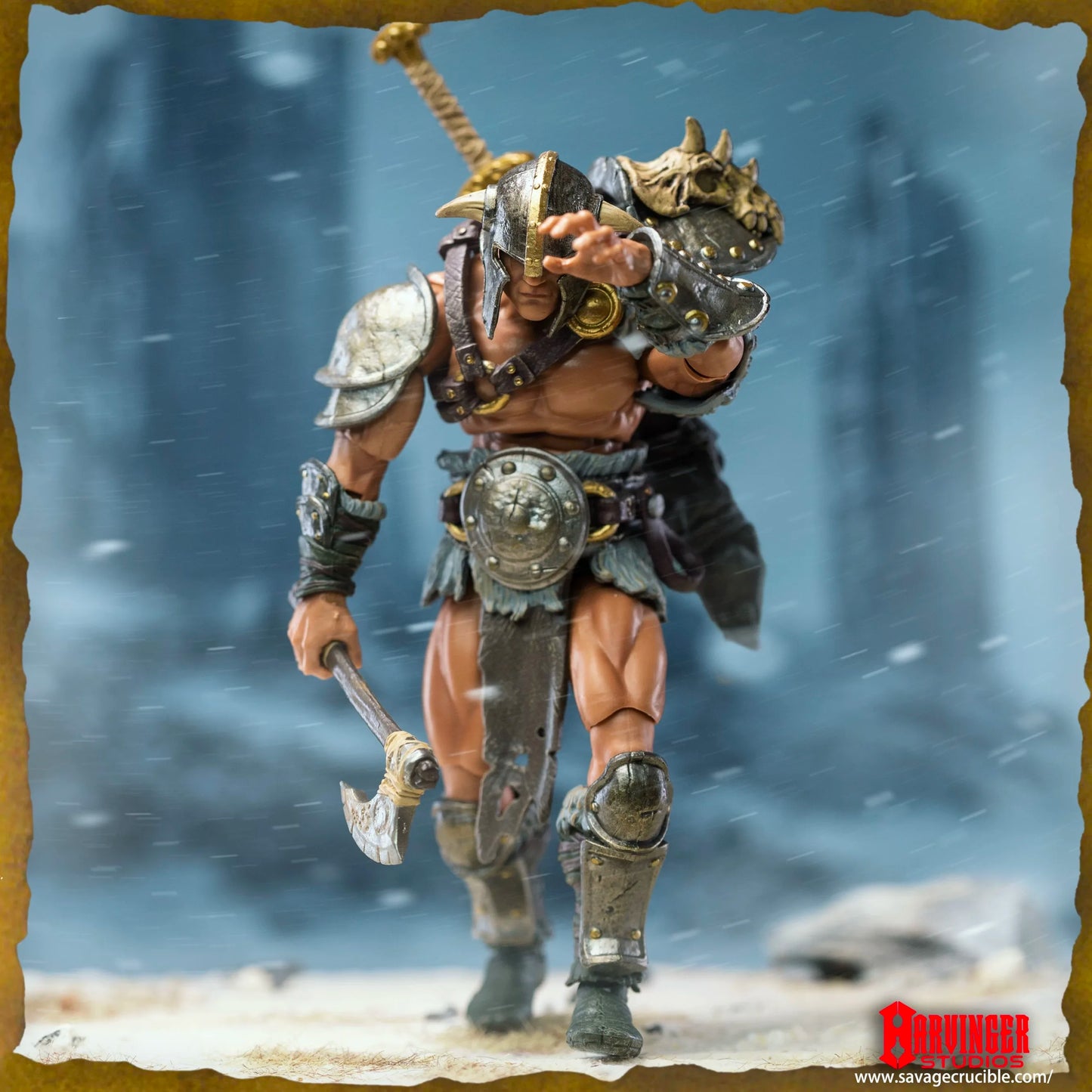 Harbinger Studios 1/12 7" Action Figure Savage Crucible Wave 2 Krieger Barbarian