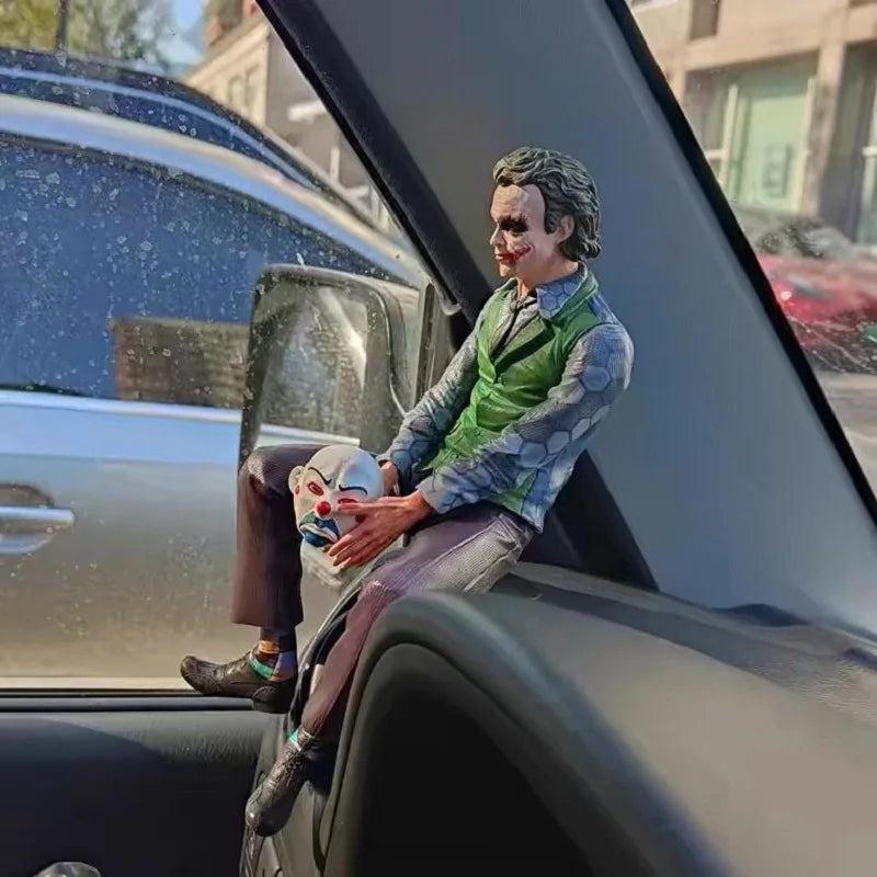 Car Roof Decoration Joker Heath Ledger Sitting Posture Figures Car Doll Tail