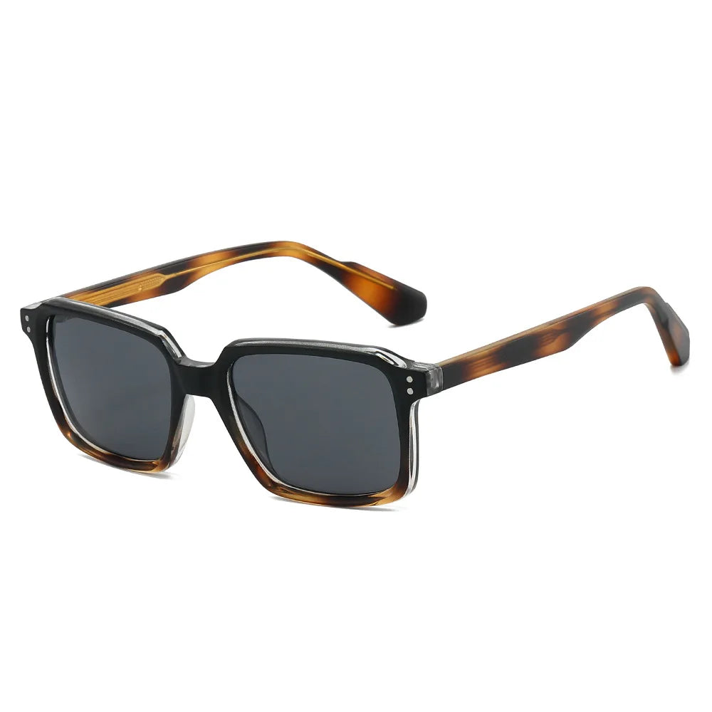 JNPCXI New Vintage Square Sunglasses Women Gradient Mirror Shades UV400 Fashion Punk Men Sun Glasses
