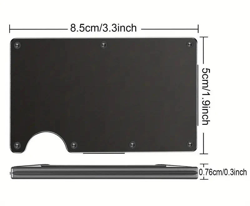 Slim RFID Pop-Up Aluminum Card Holder Wallet Men Women Travel Credit ID Case