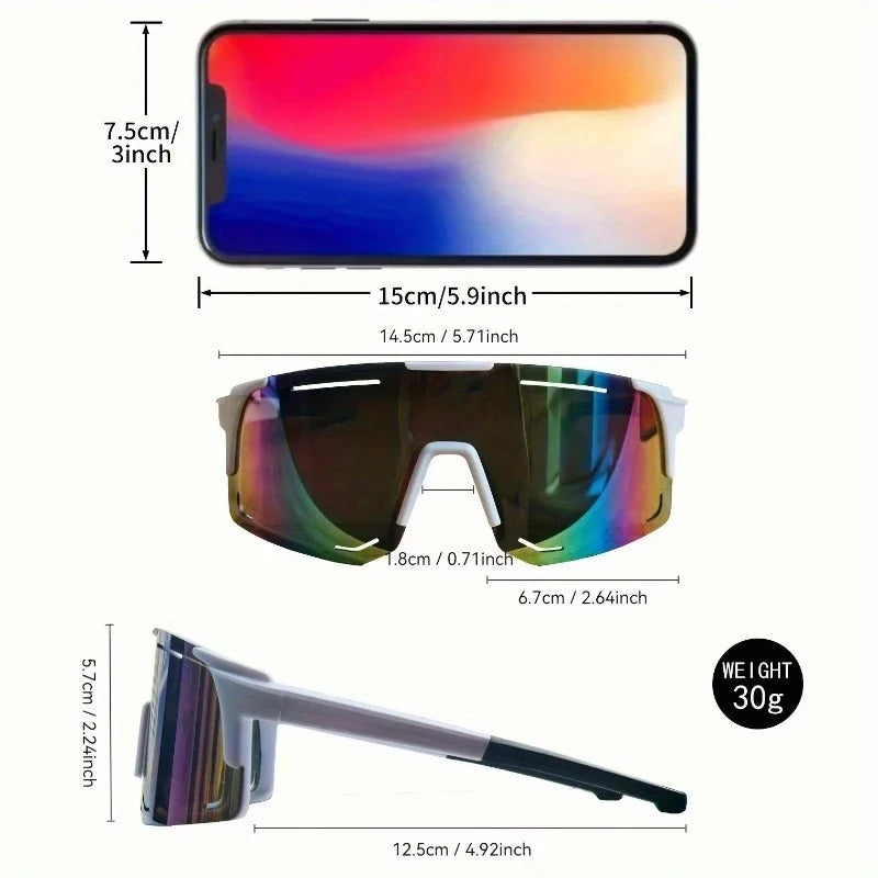 Unisex Fashion Glasses - Stylish Gradient Lenses, Durable PC Frame, Comfortable and Lightweight