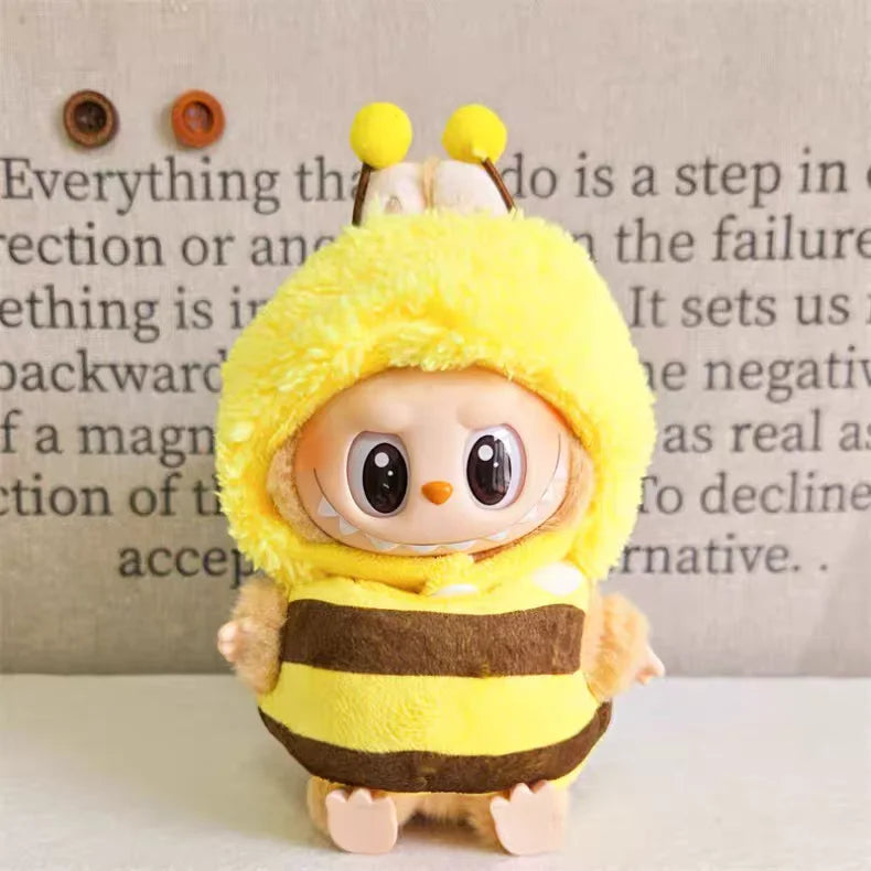 Labubu Clothes For 15-17CM I II III Labubu Outfits Mini Plush Cotton Idol Doll Universal Clothing  Party Accessories Gifts