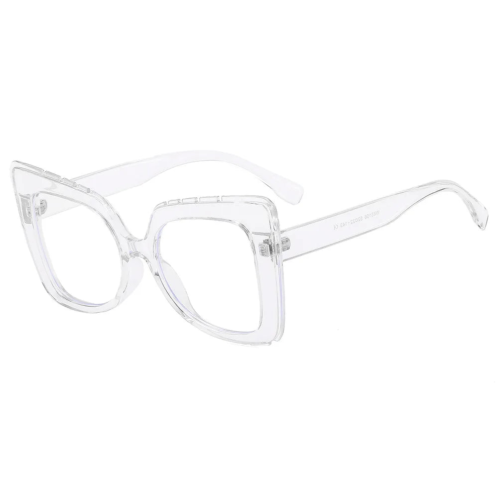 JNPCXI New Square Anti Blue Light Glasses Frame Women Men Eyewear Optical Computer Eyeglasses Frames Fake Eyeglass Eyewear