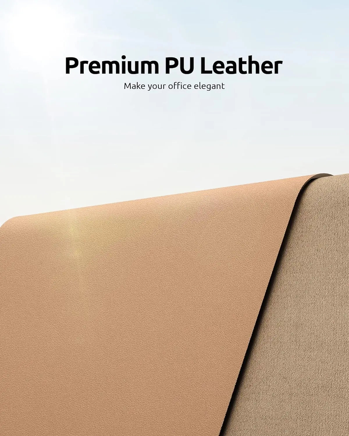 Leather Desk Mat | Computer Mat for Desk| Large Mouse Pad and Keyboard Mat | Desk Protector for Office