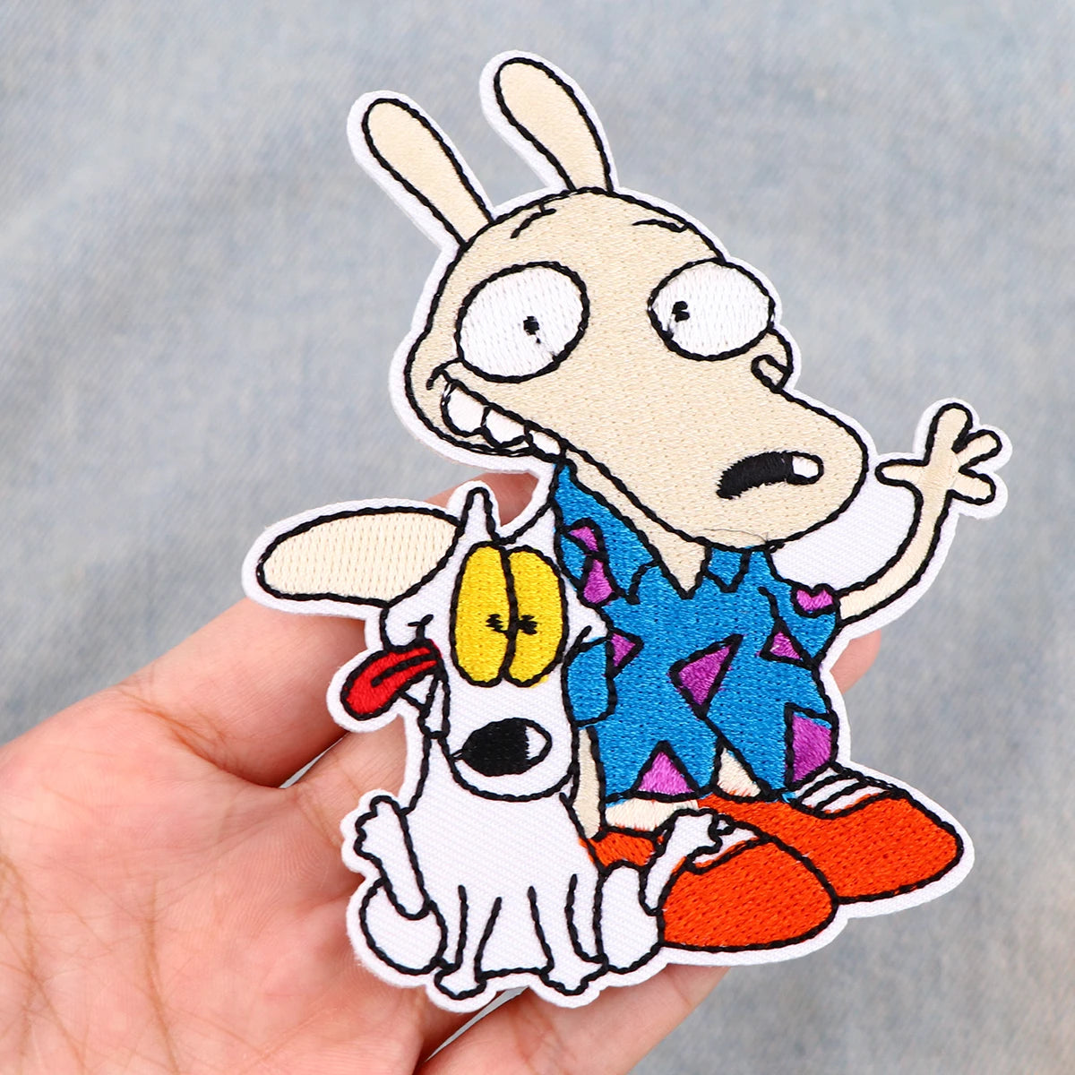 Cute Dogs Cartoon Embroidery Patches For Clothing Patches For Clothes Funny Animal DIY Iron on Patch On Clothes Stickers