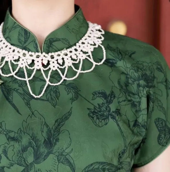 Elegant Faux Pearl Beaded Bib Necklace Boho Statement Choker Fake Collar for Women Summer Beach Bridal Dress Accessories