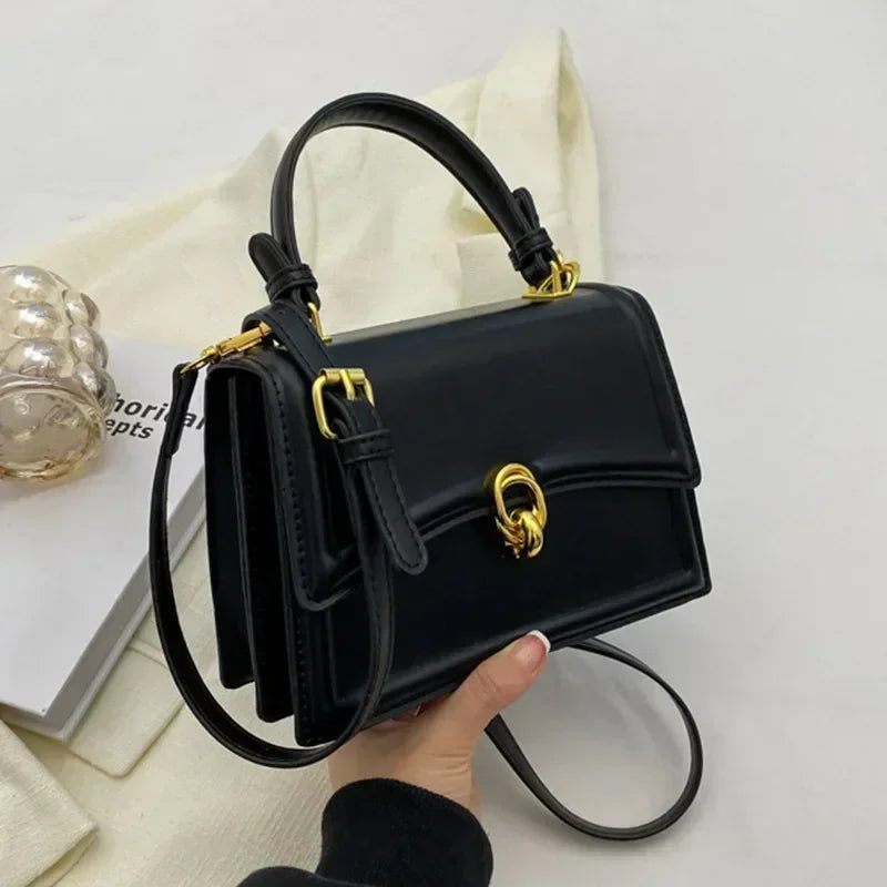New Small PU Leather Crossbody Bags for Women 2026 Simple Totes Shoulder Bag Lady Luxury Brand Designer Handbags and Purses