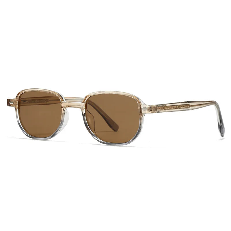 JNPCXI Retro Rivets Square Women Luxury Sunglasses Fashion Leopard Shades UV400 Men Green Sun Glasses