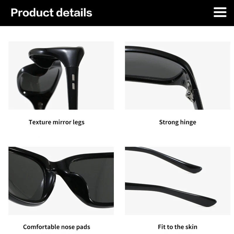 JNPCXI Retro Oval Sunglasses for Women Men Cat Eye Y2K Designer UV400 Sun Glasses Outdoor Sports Eyewear Hiking Cycling Shades
