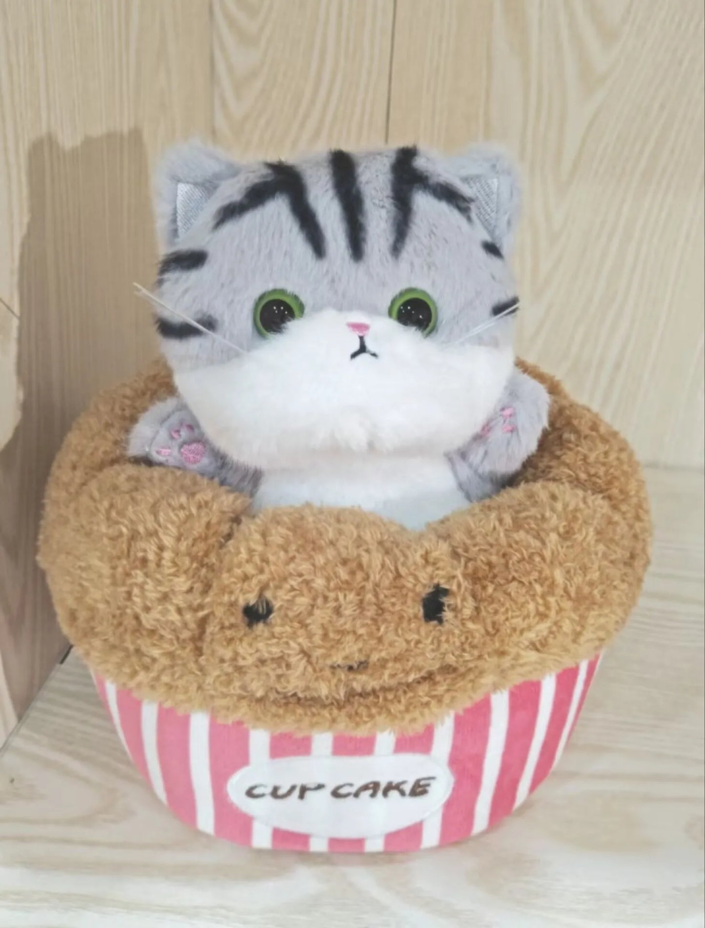 Kawaii Cat Plush Doll Toy Kitten's den Cartoon Ragdoll Cat Lucky Cat Siamese Cat Kitten  Stuffed Soft Animal Doll Gifts