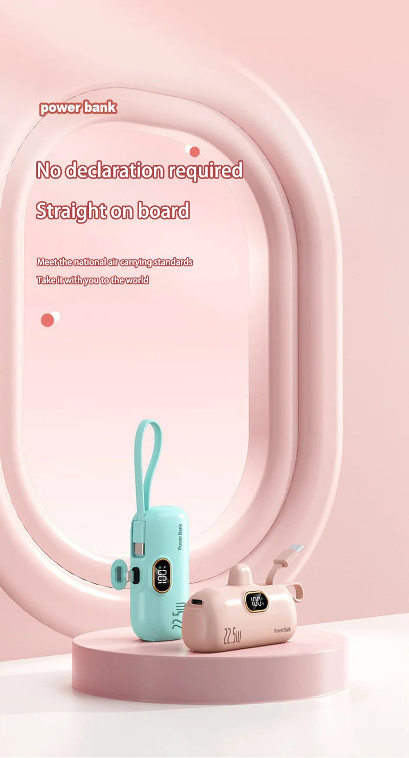 Portable 30000mAh Power Bank Mobile Mini External Battery Fast Charging Type-C