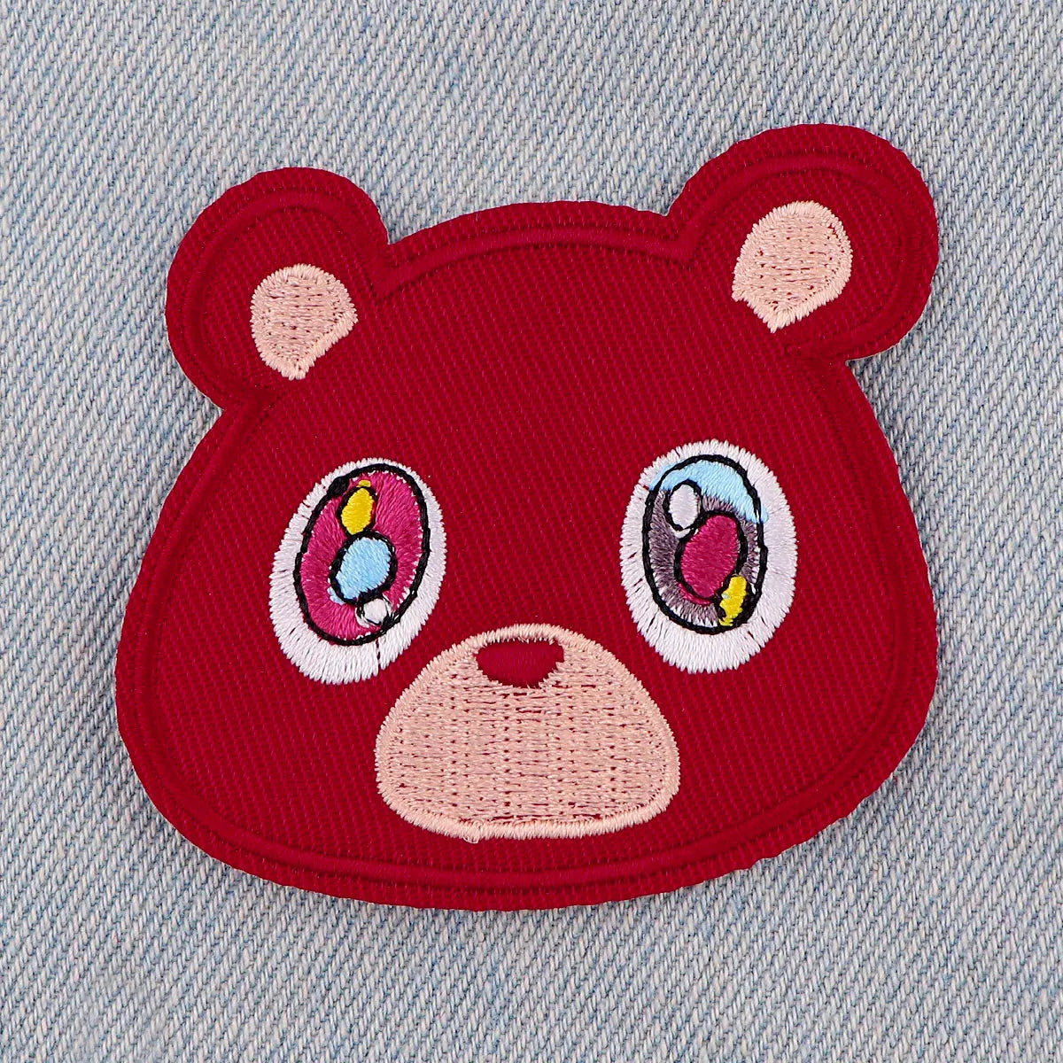 Cute Bear Patches Cartoon Animal Patch Embroidered Iron On Patches For Clothing Sewing Sticker Clothes Badges DIY Appliques