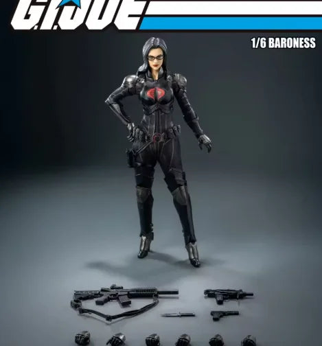 Original Hasbro Threezero FigZero G.I. Joe Series 1/6 BARONESS Action Toy Figure Mode Ornaments
