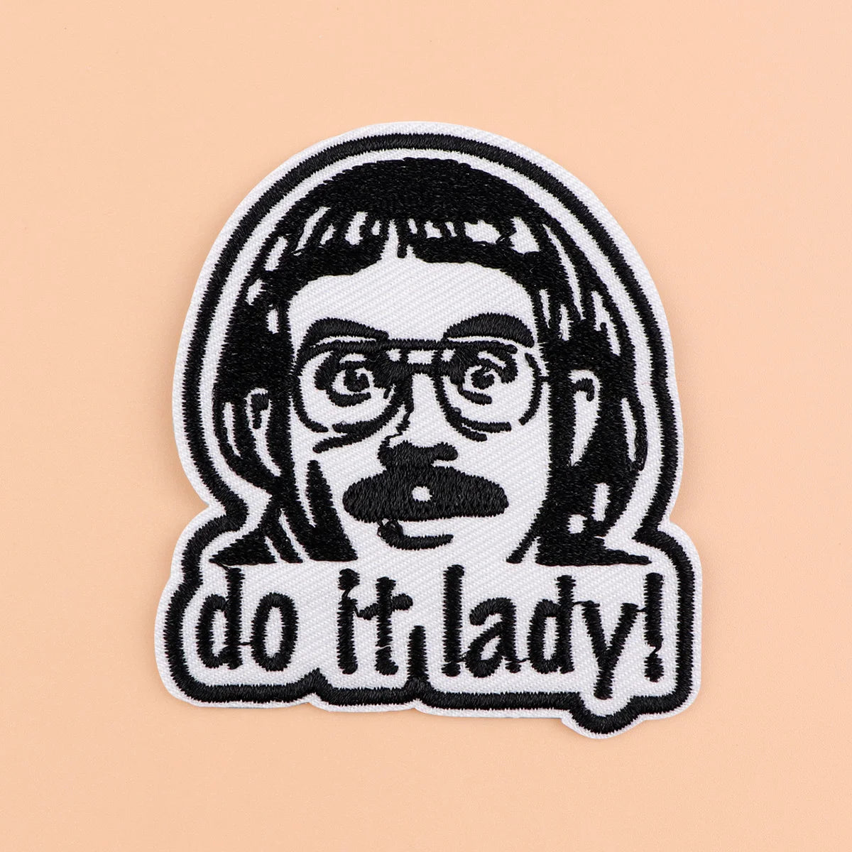 do it lady Iron On Patch Clothes Patch For Clothing Funny Embroidered Patch Garment Apparel Accessories Sewing Stickers