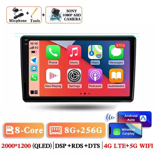 Android 15 Carplay Auto Car Radio for Hyundai H1 Grand Starex 2007 2008 2009 2010 2011-2015 Multimedia Video Player GPS Stereo