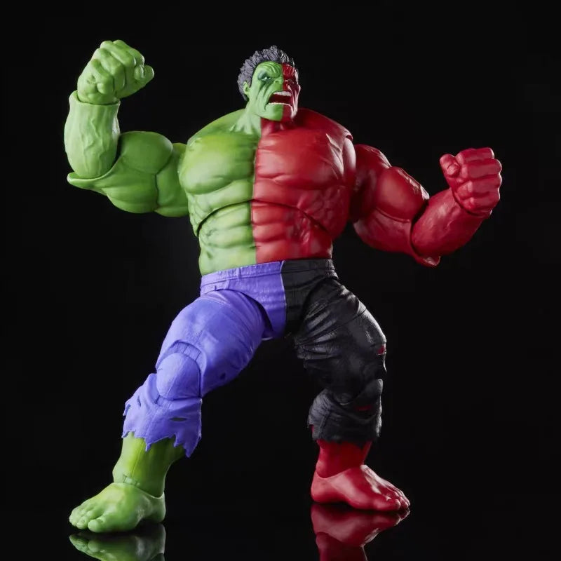 Original Hasbro Marvel Legends Series Compound Red Green Hulk Action Figure Toys Model Ornaments