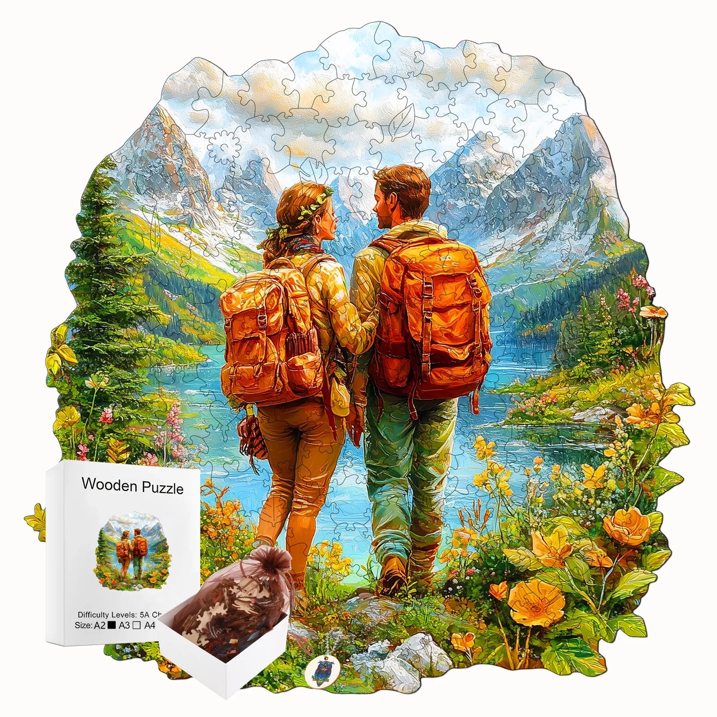 Exquisite Unique Wooden Jigsaw Puzzle Home Wood Decor Christmas and Halloween Gift Toy for Teen and Kid