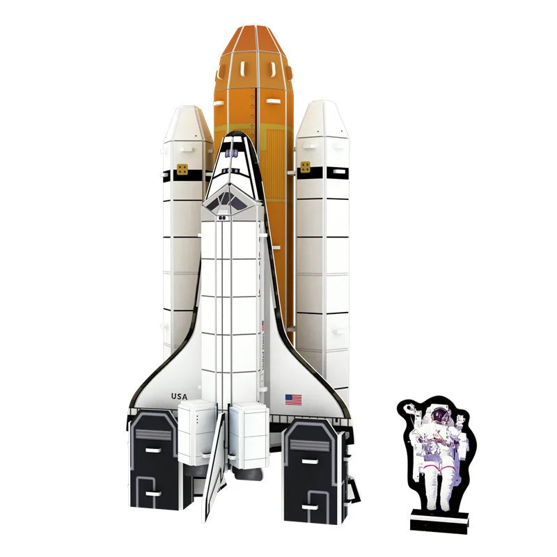 3D Puzzle Space Model Space Exploration Handmade DIY Paper Assembly Early Education Educational Toys Creative Gift Jigsaw