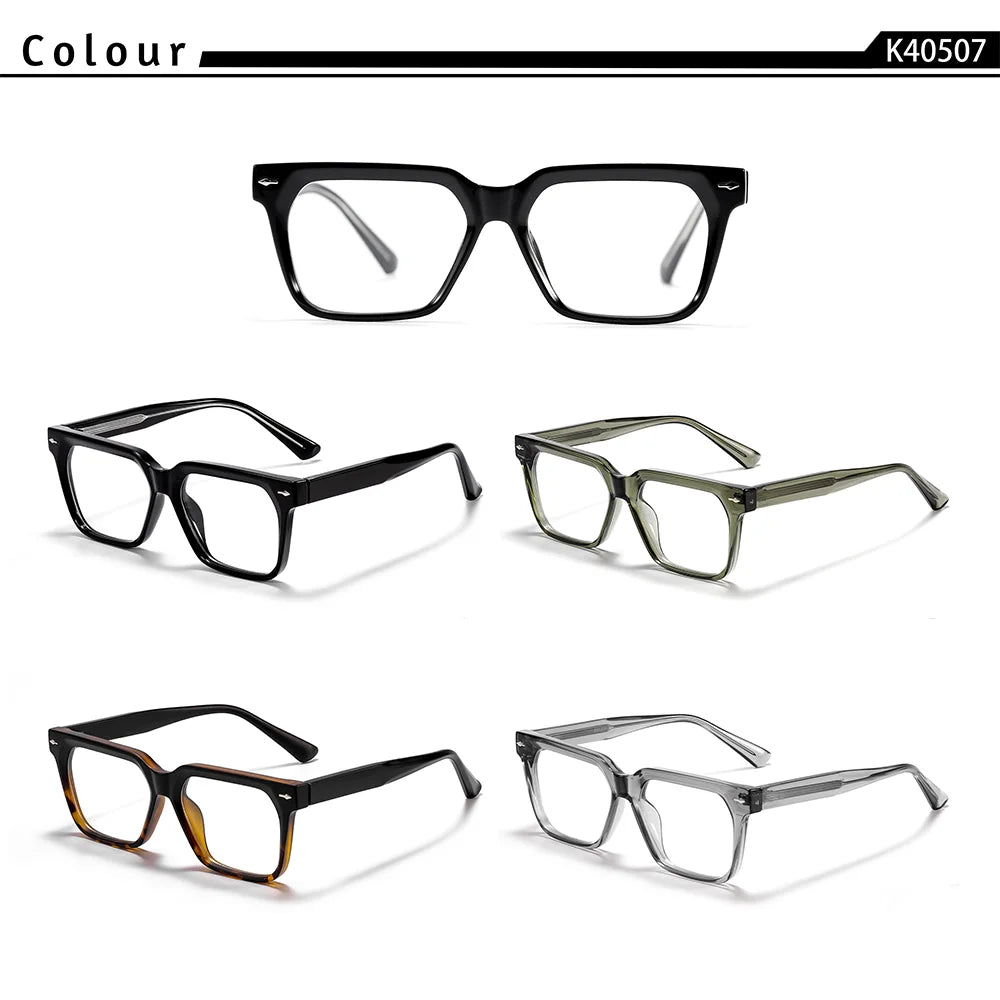 CATERSIDE Men's Retro Optical Sunglasses Tr-90 Thick Square Frame Prescription Glasses Women's Outdoor Versatile Myopia Eyeglass