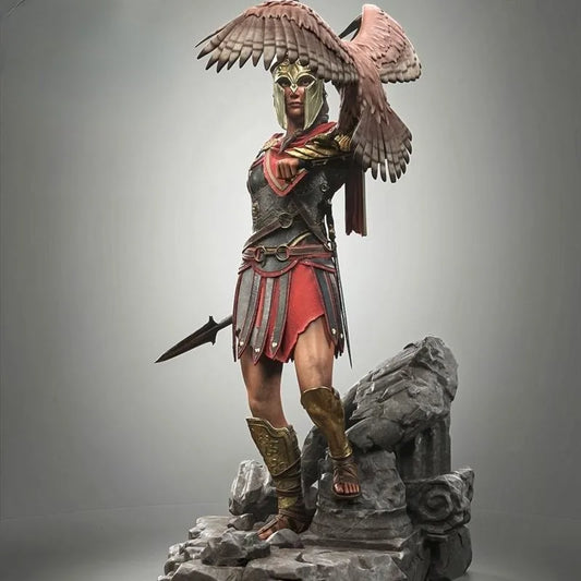 1/24 Scale Resin Figure Sparta Female Warrior Historical Unassembled Unpainted