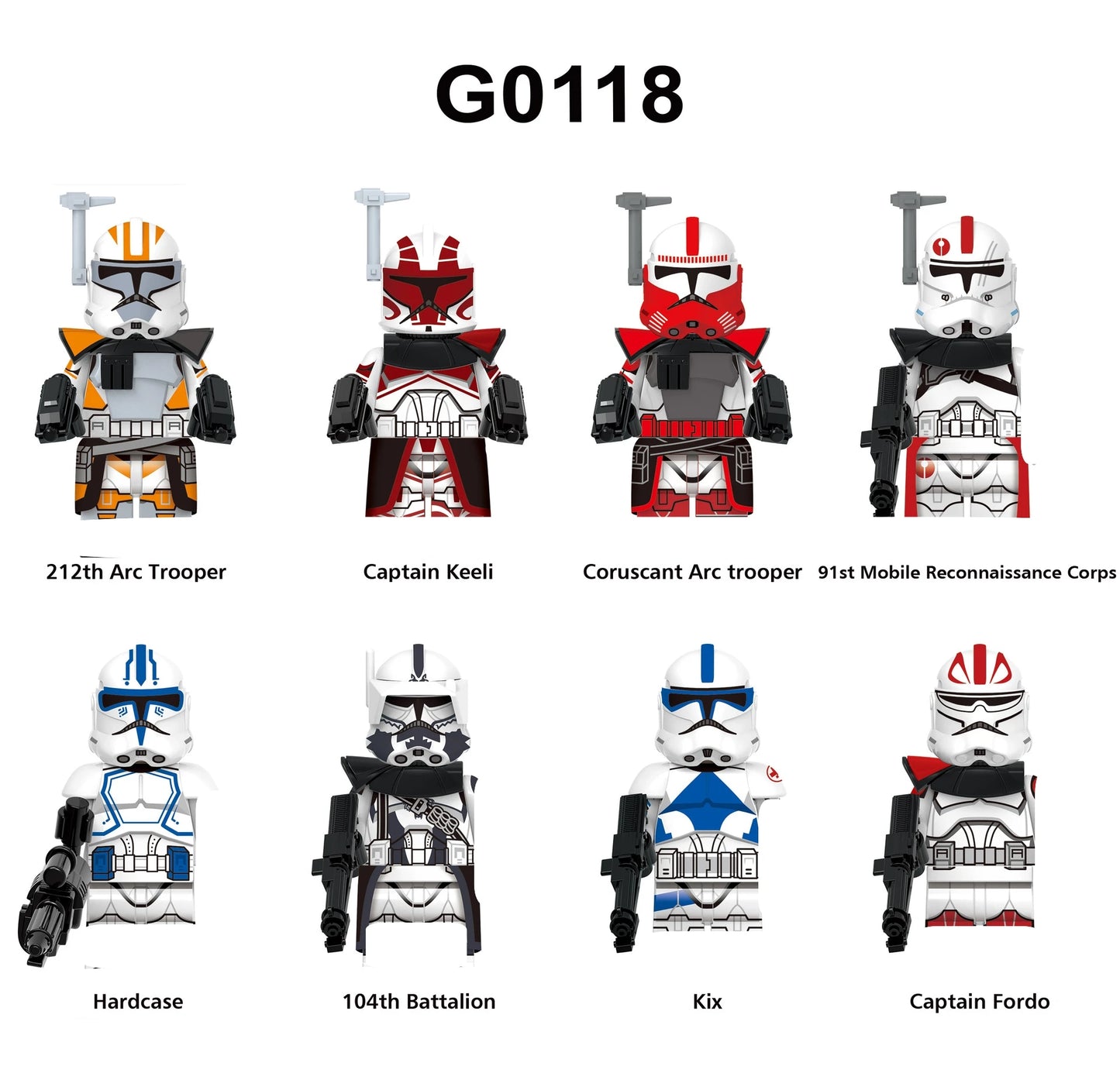 21st Nova Corps Minifigures Star Wars Army Pack Purple Clone Troopers M21