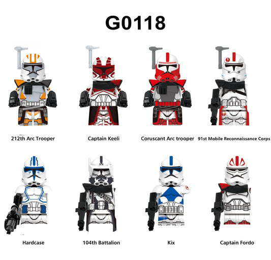 21st Nova Corps Minifigures Star Wars Army Pack Purple Clone Troopers M21