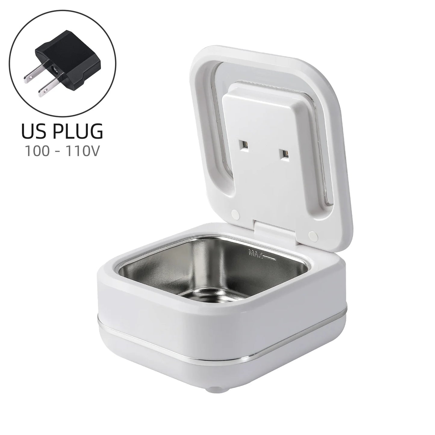 180ml Ultrasonic Cleaner UV Sterilization Ultrasound Dental Assistant Denture Washing Machine For False Teeth Aligner Retainer
