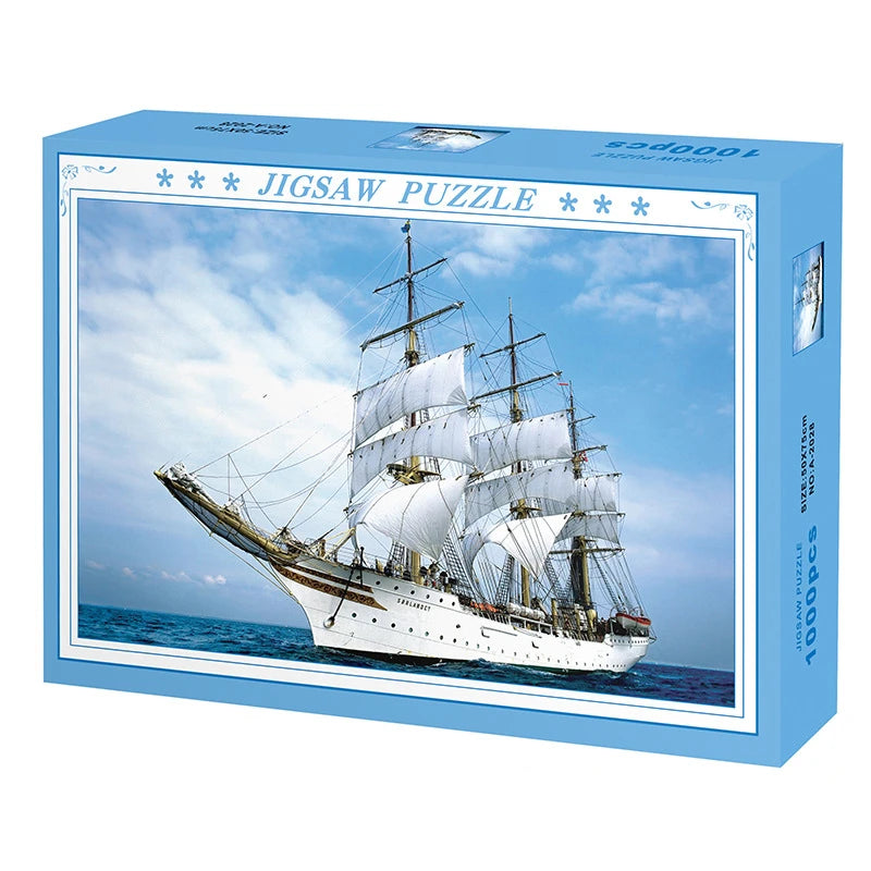75*50cm 1000PCS Paper Jigsaw Puzzle Landscape Famous Painting Puzzle Character Series Series Home Decaoration Gift