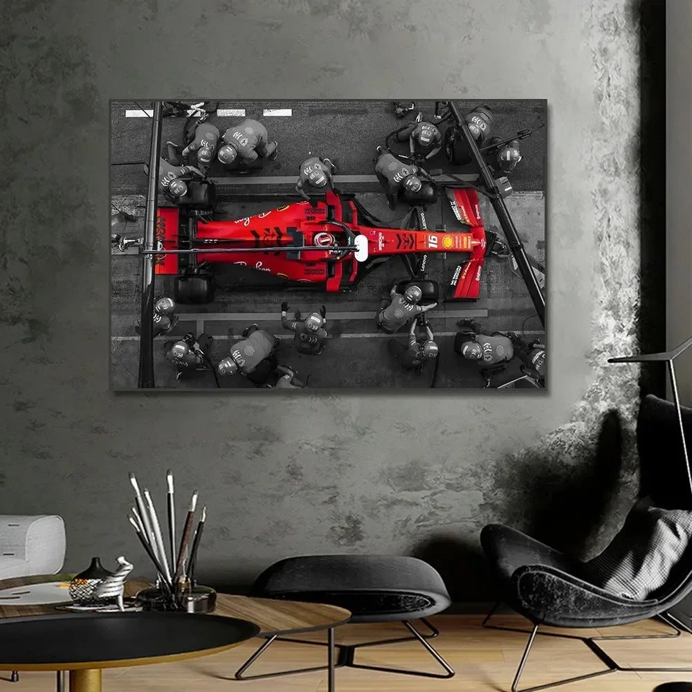 Classic F1 Goat Michael Schumacher Racing, Wall Art HD Canvas Print Poster Decor