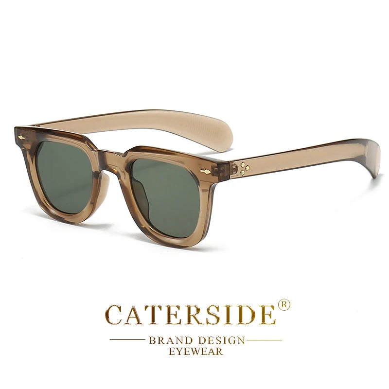 CATERSIDE Fashion Retro Sunglasses for Men Punk Brand Design Sun Glasses for Women Outdoor Beach Travel Glasses Summer Style