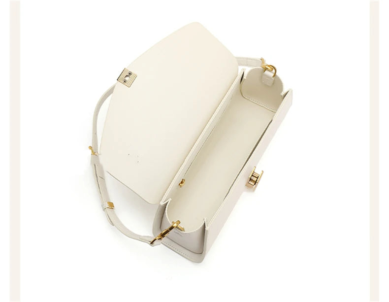 Burminsa Leather Underarm Shoulder Bags Women Luxury Design Crossbody Purse