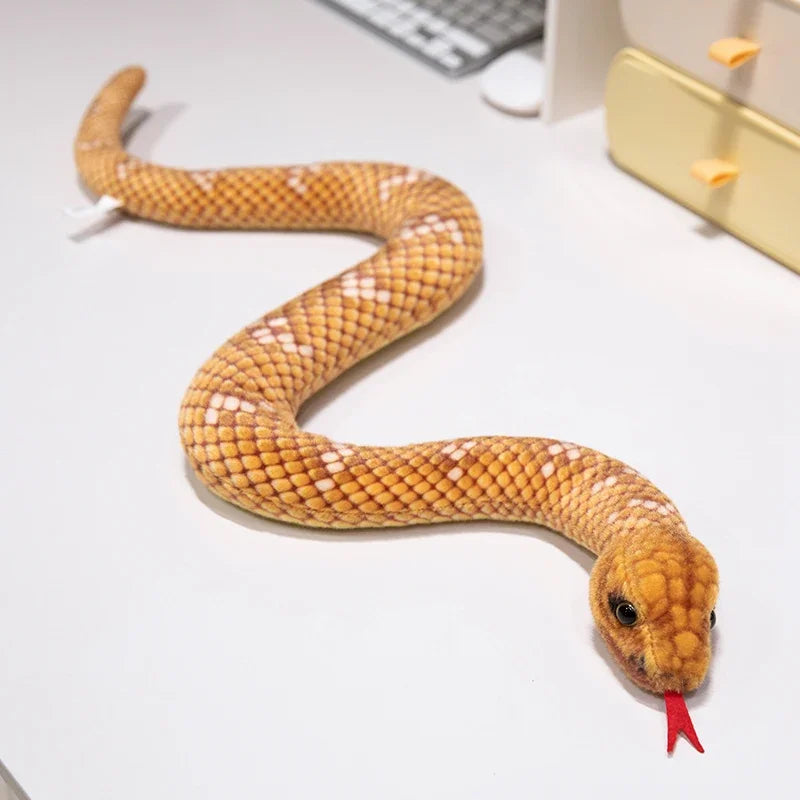 9 Kinds Simulation Snake Plush Toy Lifelike Anaconda Fake Snake Python Model Prank Doll Creative Room Decoration Birthday Gift