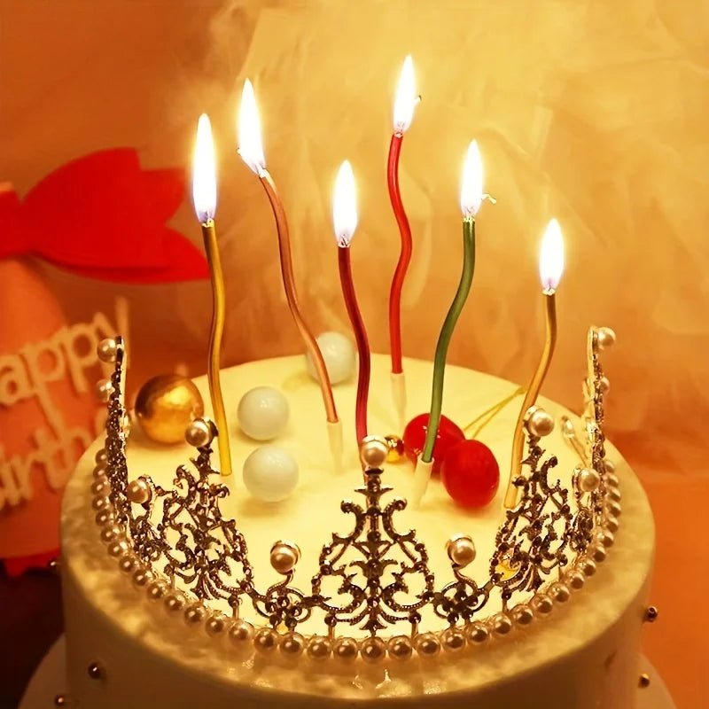 6pcs Birthday Candle Cake Candle Cake Decoration Party Supplies - Creative Cake Toppers for Parties & Desserts