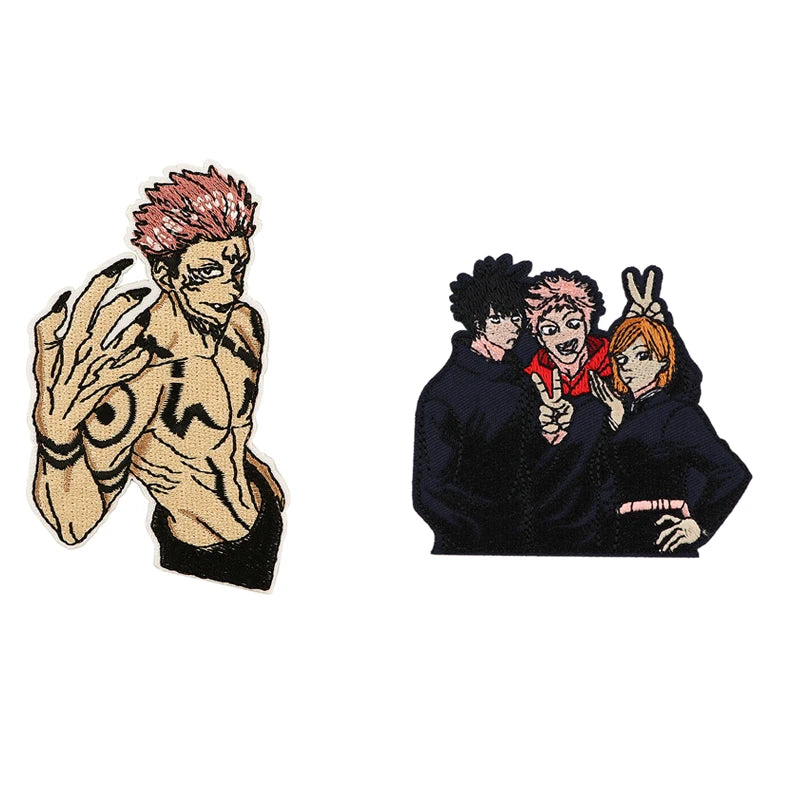 DIY Anime Badges Embroidery Patch Applique Ironing Clothing Sewing Supplies Decorative Patches
