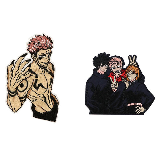 DIY Anime Badges Embroidery Patch Applique Ironing Clothing Sewing Supplies Decorative Patches